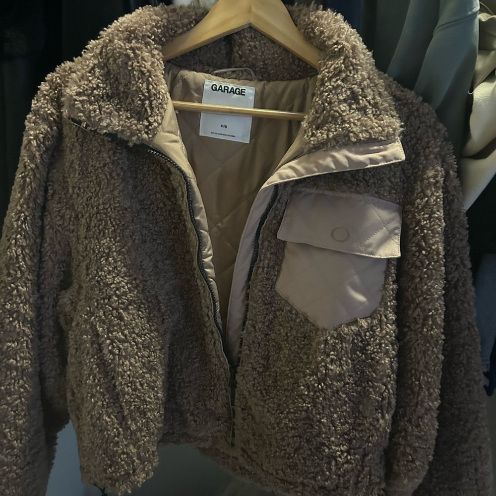 Garage Sherpa/ teddy jacket